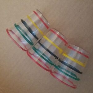 Vintage ring shot glasses. Set of 3.